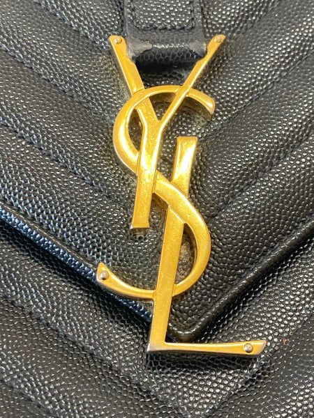 YSL Black Monogram Satchel Shoulder Bag