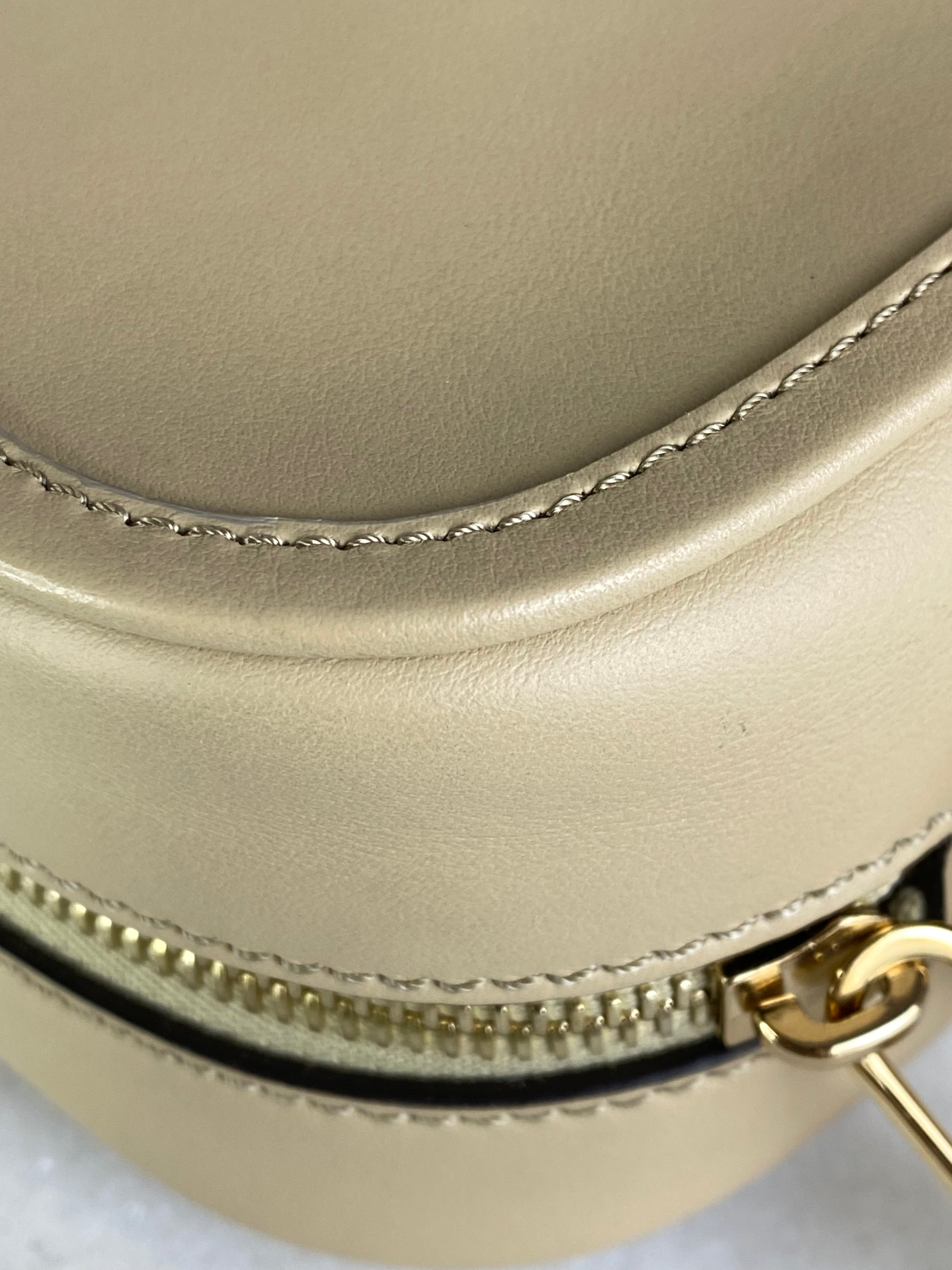 Fendi Beige Opaco F Amido Camera Crossbody Bag