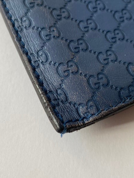 Gucci Navy Blue GG Guccissima Mobile Case