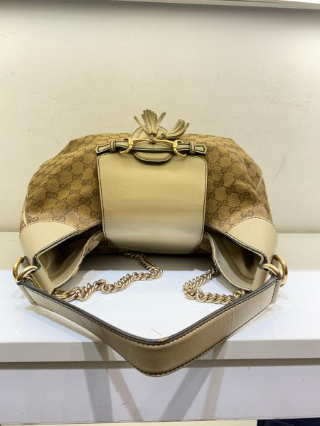 Gucci Bicolor GG Emily Hobo Bag