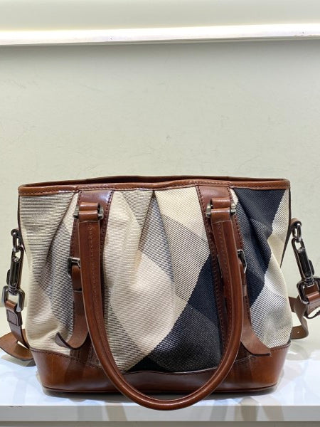 Burberry Brown Bridle House Check Bag