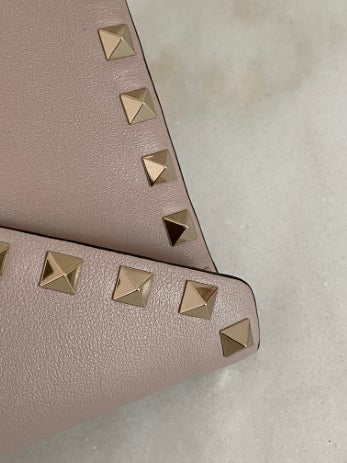 Valentino Nude Envelope Studded Clutch