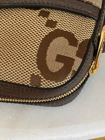 Gucci Bicolor GG Jumbo Messenger Bag