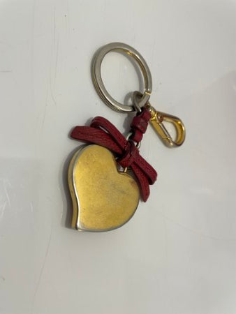 Prada Red Heart Trick Key Ring