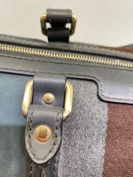 Gucci Dark Green Boston Web bag