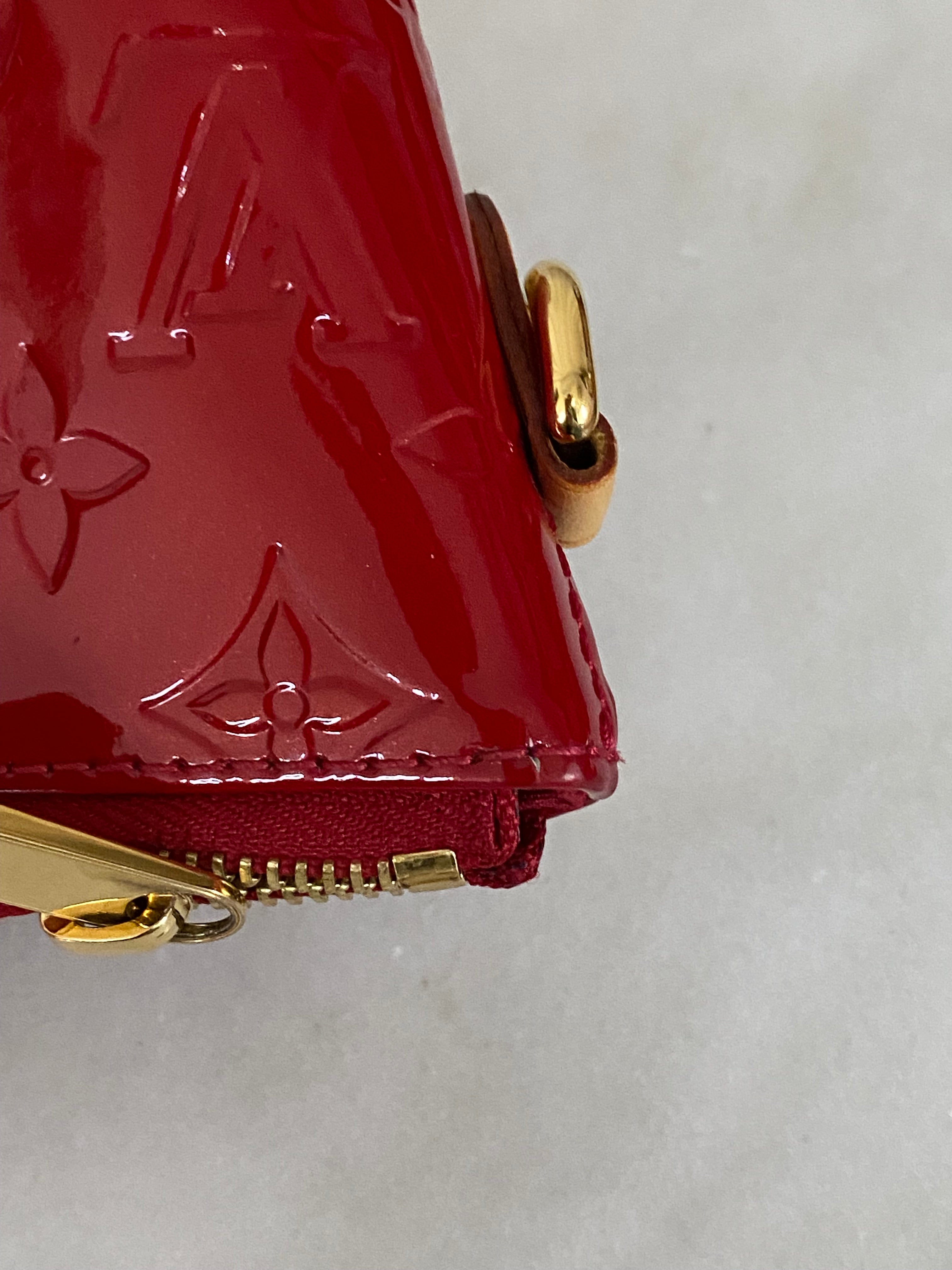 Louis Vuitton Red Monogram Vernis Bellevue GM Bag