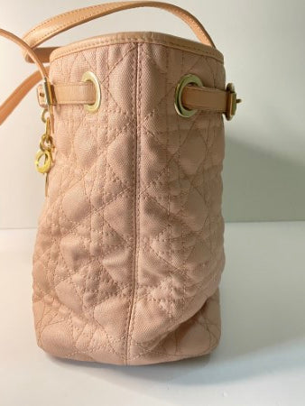 Christian Dior Pink Cannage Panarea Tote Bag