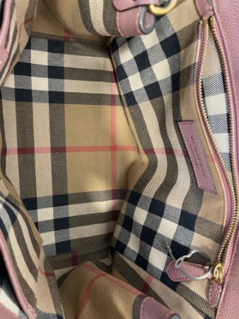 Burberry Pink Buckle Medium Tote Bag