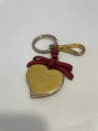 Prada Red Heart Trick Key Ring