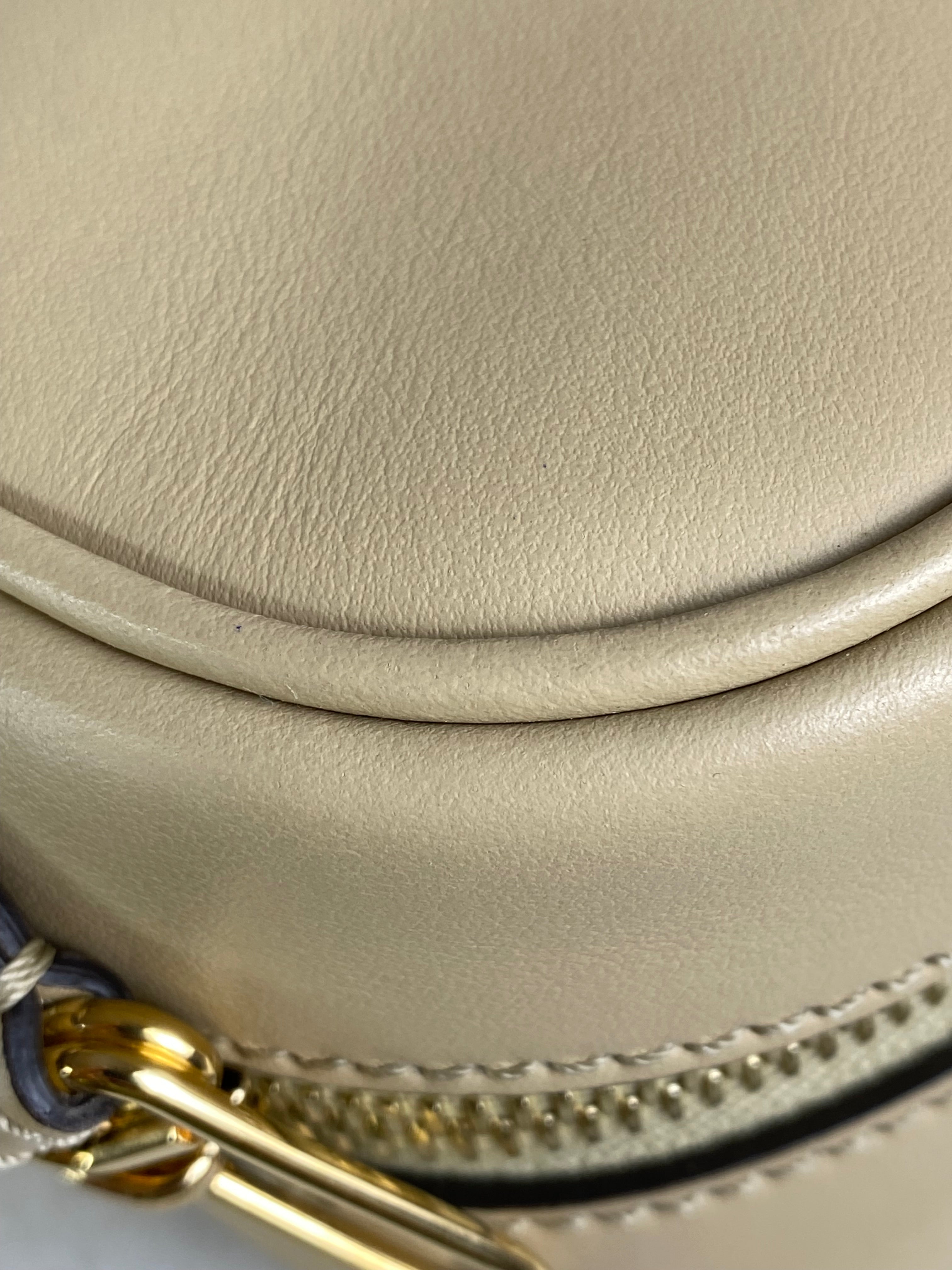 Fendi Beige Opaco F Amido Camera Crossbody Bag