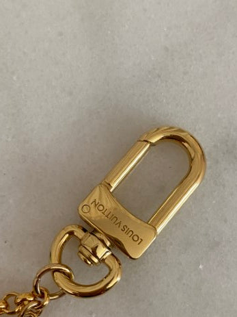 Louis Vuitton Gold Fleur De Monogram Chain Bag Charm