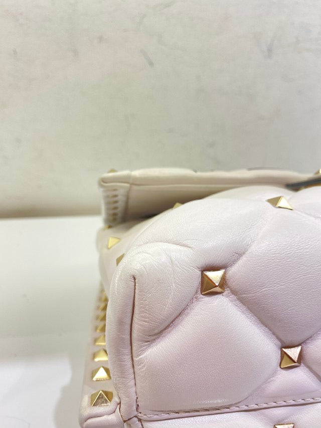 Valentino White VLTN Spike Rockstud Bag