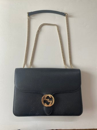 Gucci Black Interlocking Shoulder Bag