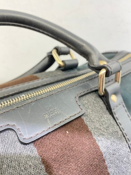 Gucci Dark Green Boston Web bag