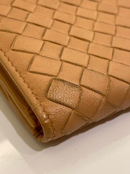 Bottega Veneta Nude Long Wallet