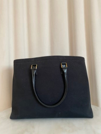 Celine Black Cabas Horizontal Shopping Bag