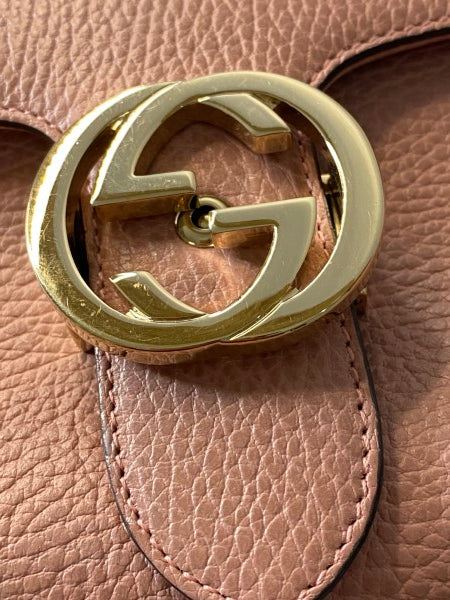 Gucci Rose Dollar Interlocking G Top Handle Bag