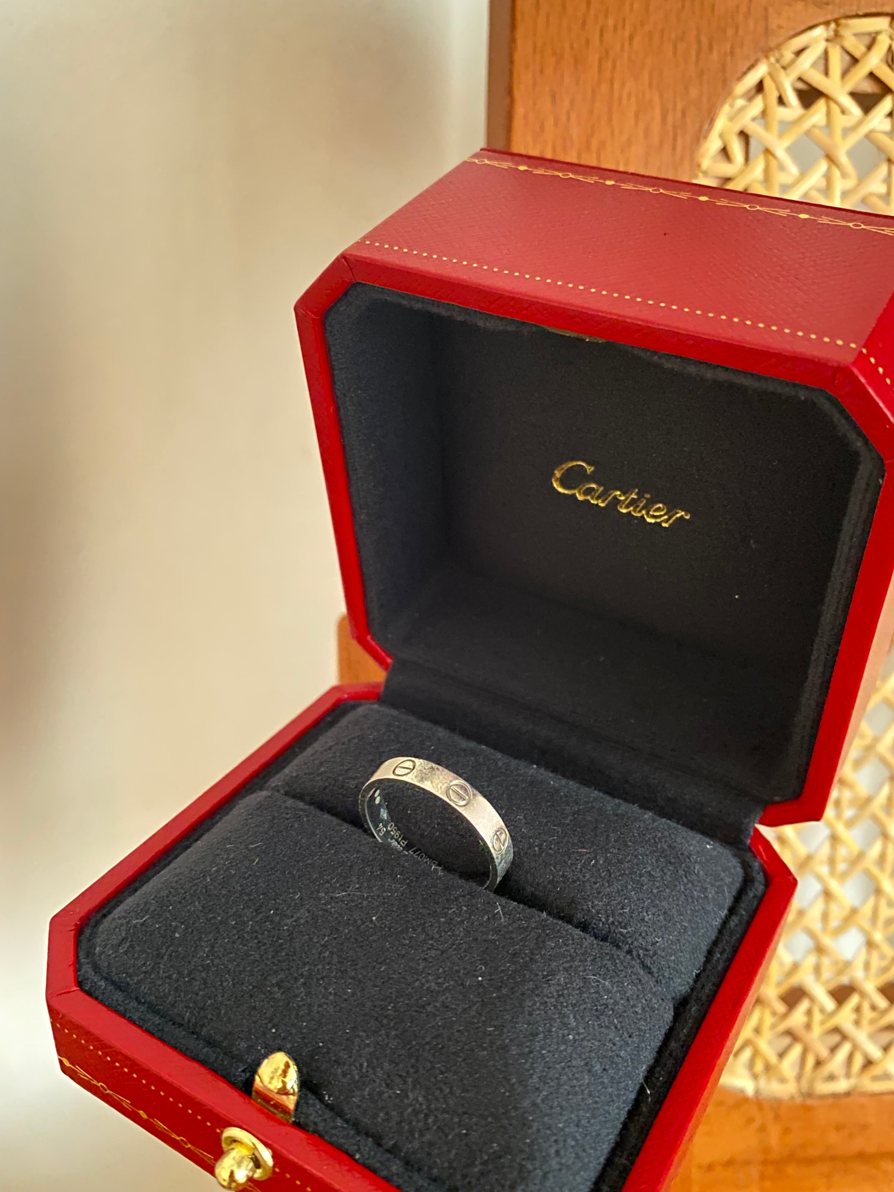 Cartier Platinum All Mini Love Ring 54