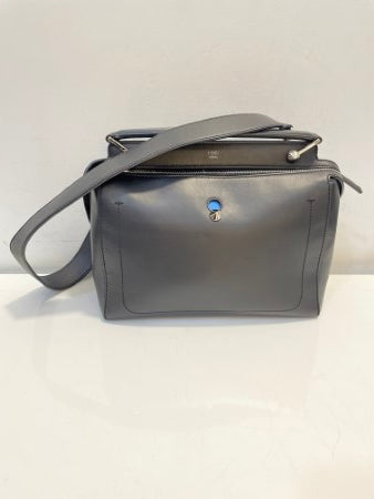 Fendi Black Dotcom Satchel Bag