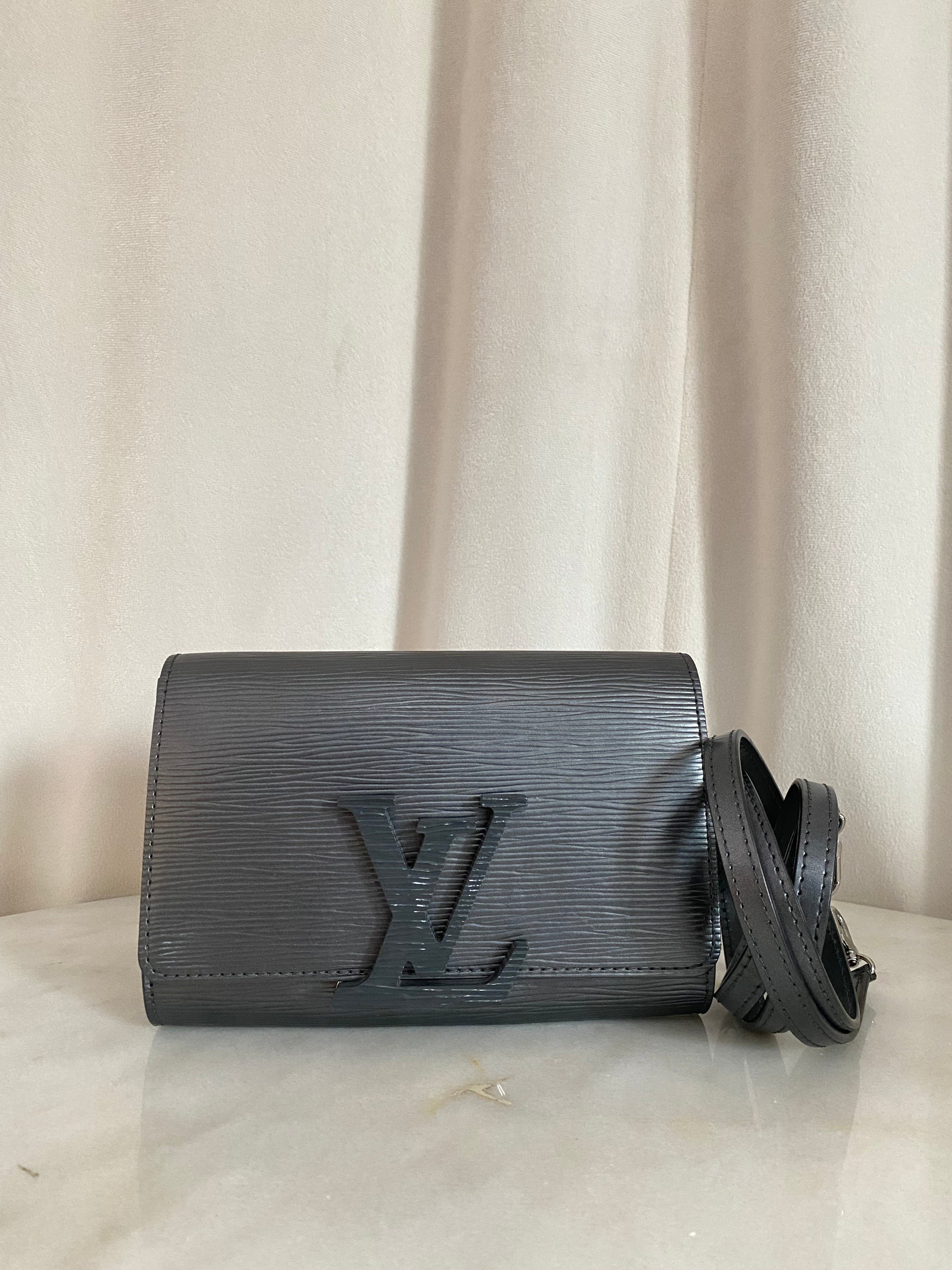 Louis Vuitton Dark Gray Louise PM Crossbody Bag