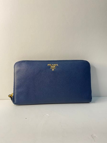 Prada Blue Wallet