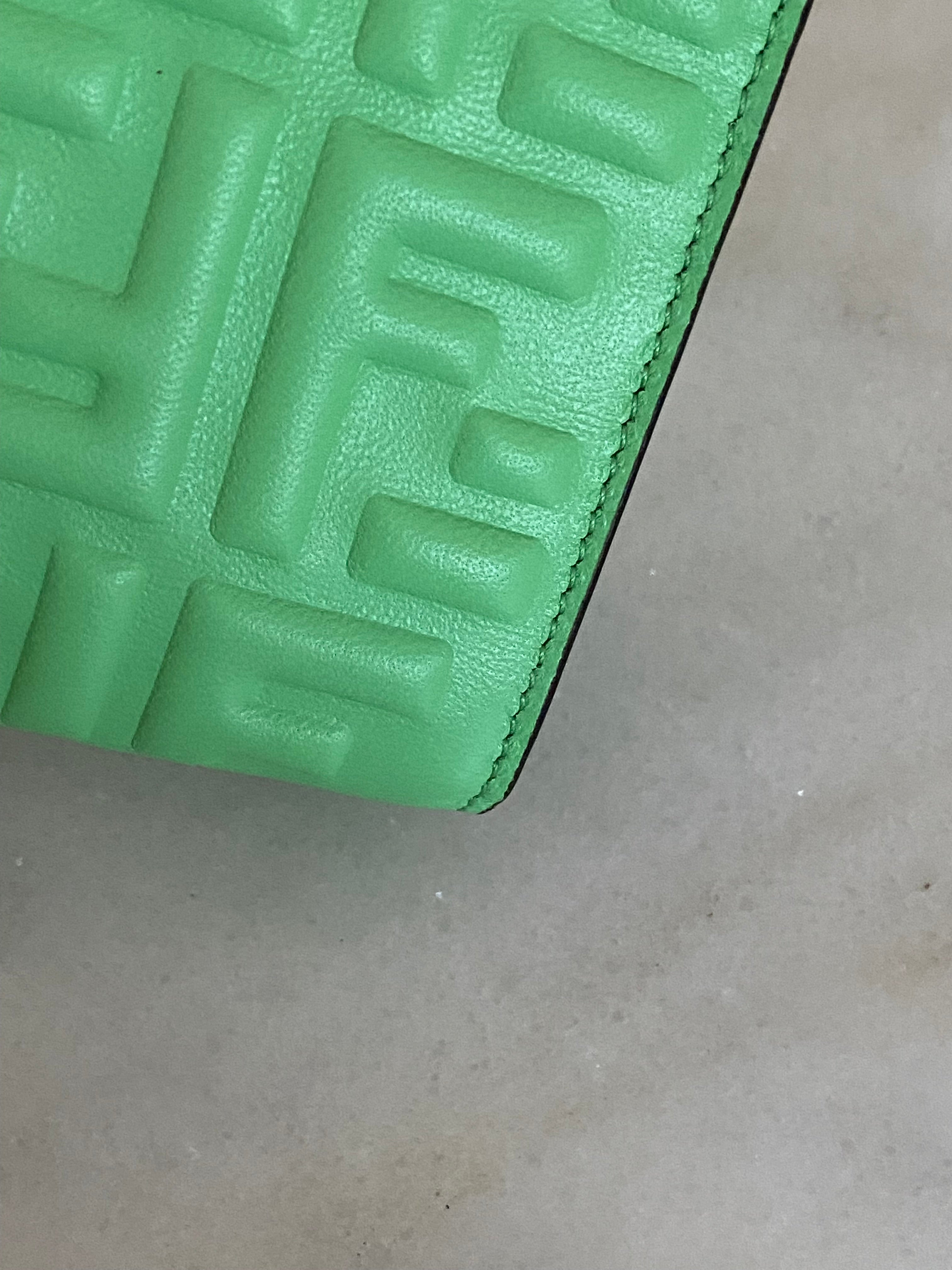 Fendi Light Green FF Long Wallet