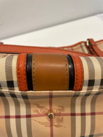 Burberry Bicolor Haymarket Canterbury Tote Bag