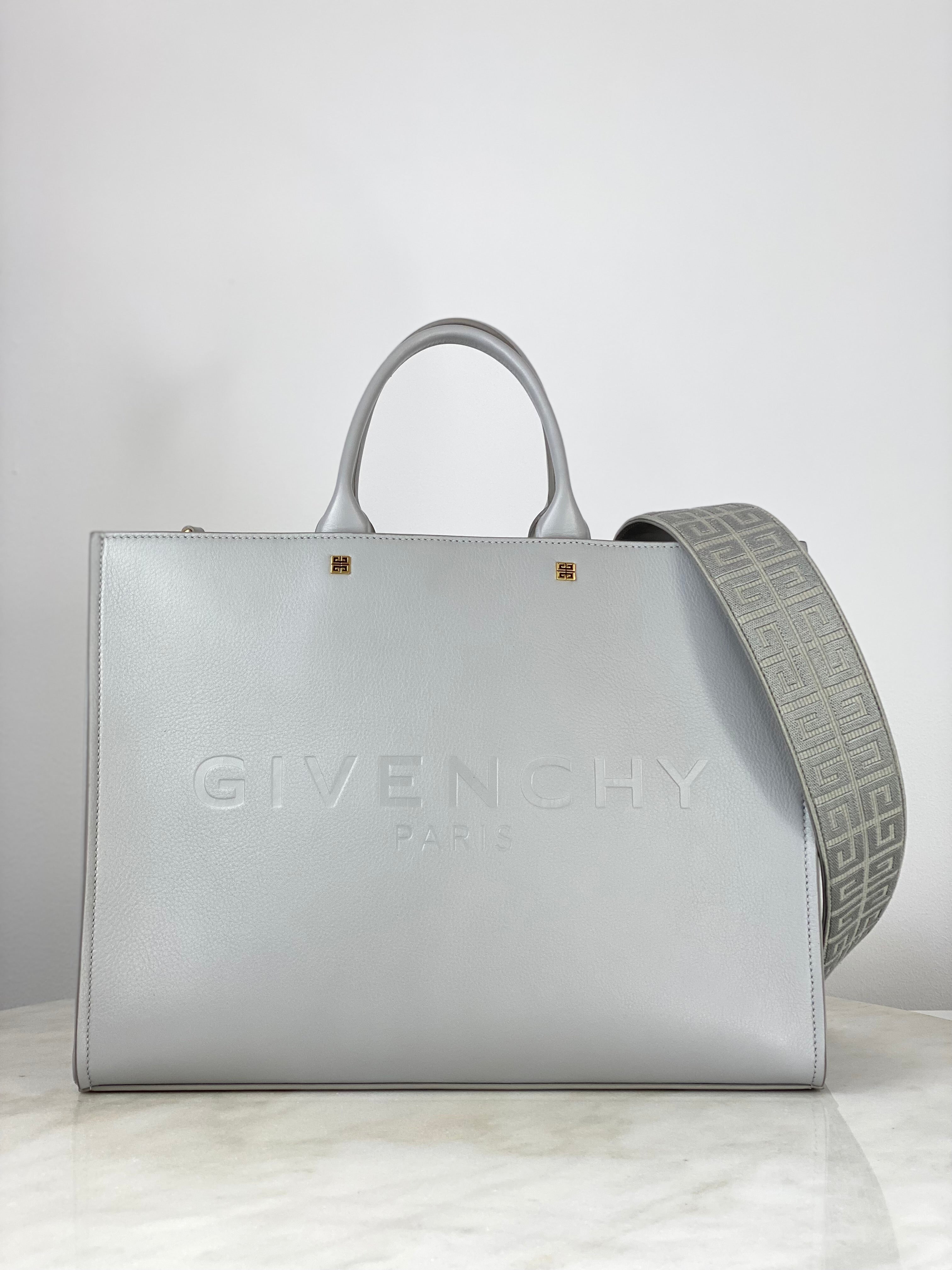 Givenchy Grey G-Tote Bag W/ Strap