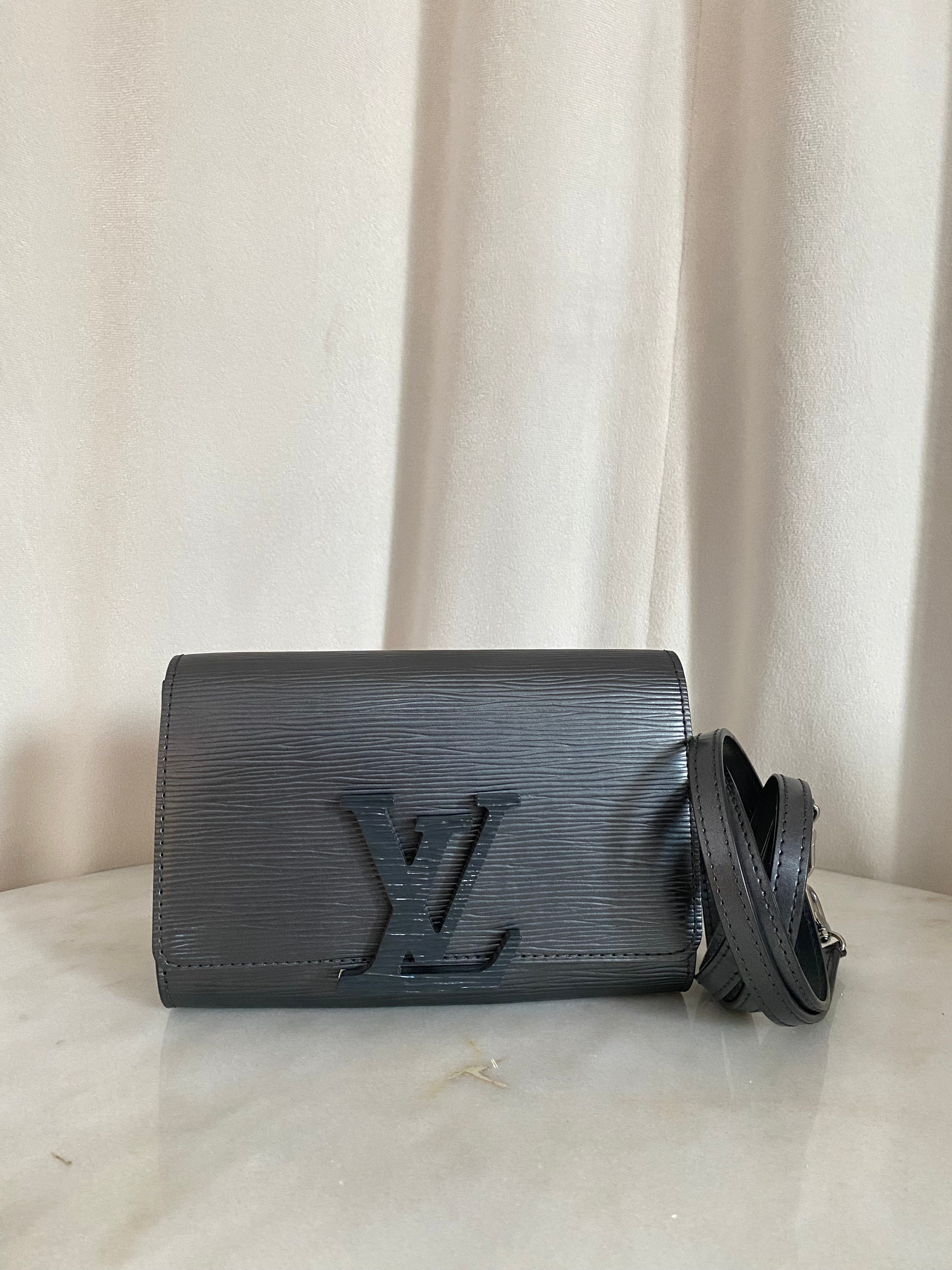 Louis Vuitton Dark Gray Louise PM Crossbody Bag