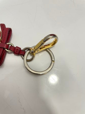 Prada Red Heart Trick Key Ring