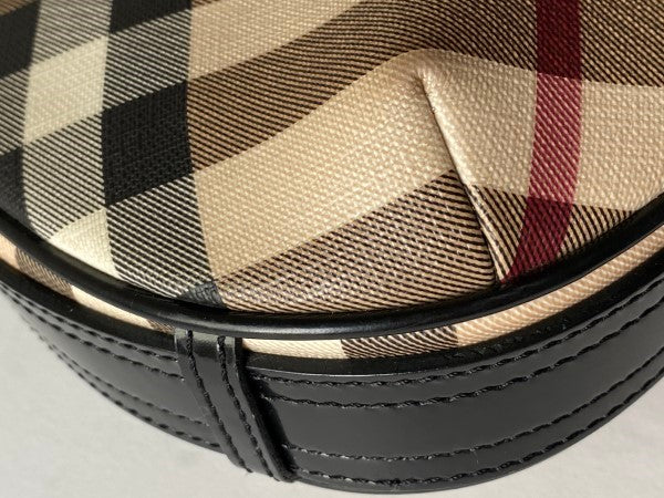 Burberry Nova Check Black Hobo Bag