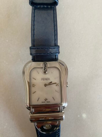 Fendi Stainless Steel MOP Watch