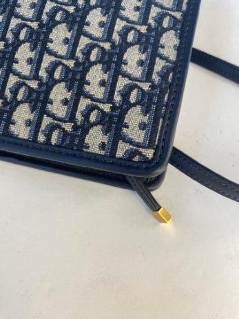 Christian Dior Blue Montaigne Pouch