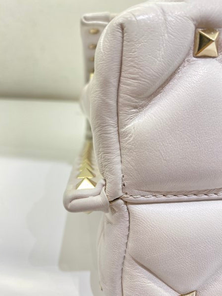 Valentino White VLTN Spike Rockstud Bag