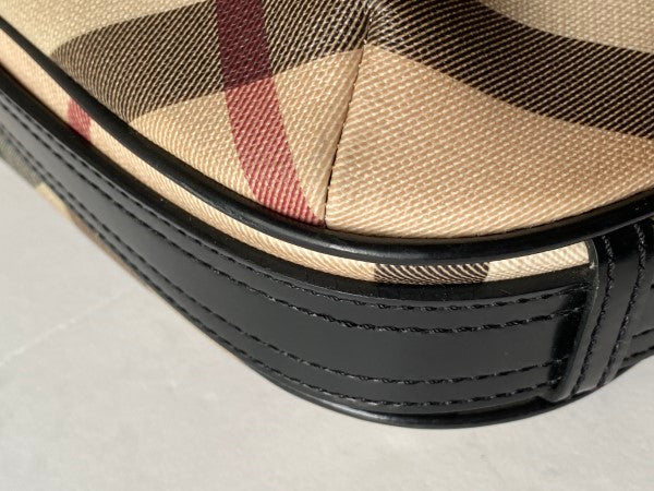 Burberry Nova Check Black Hobo Bag