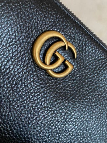 Gucci Black GG Zip Crossbody Bag