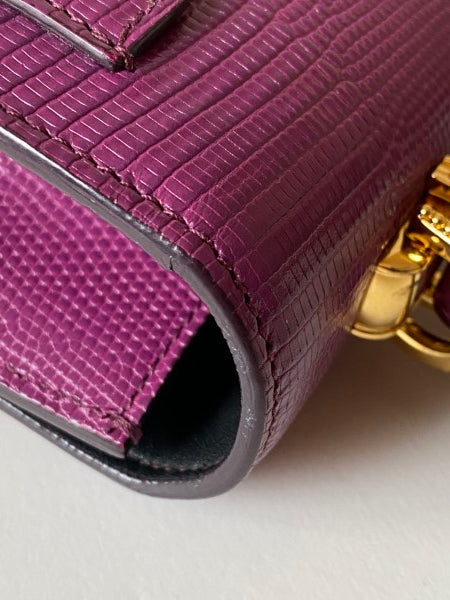 Dolce & Gabbana Purple Lucia Top Handle Bag