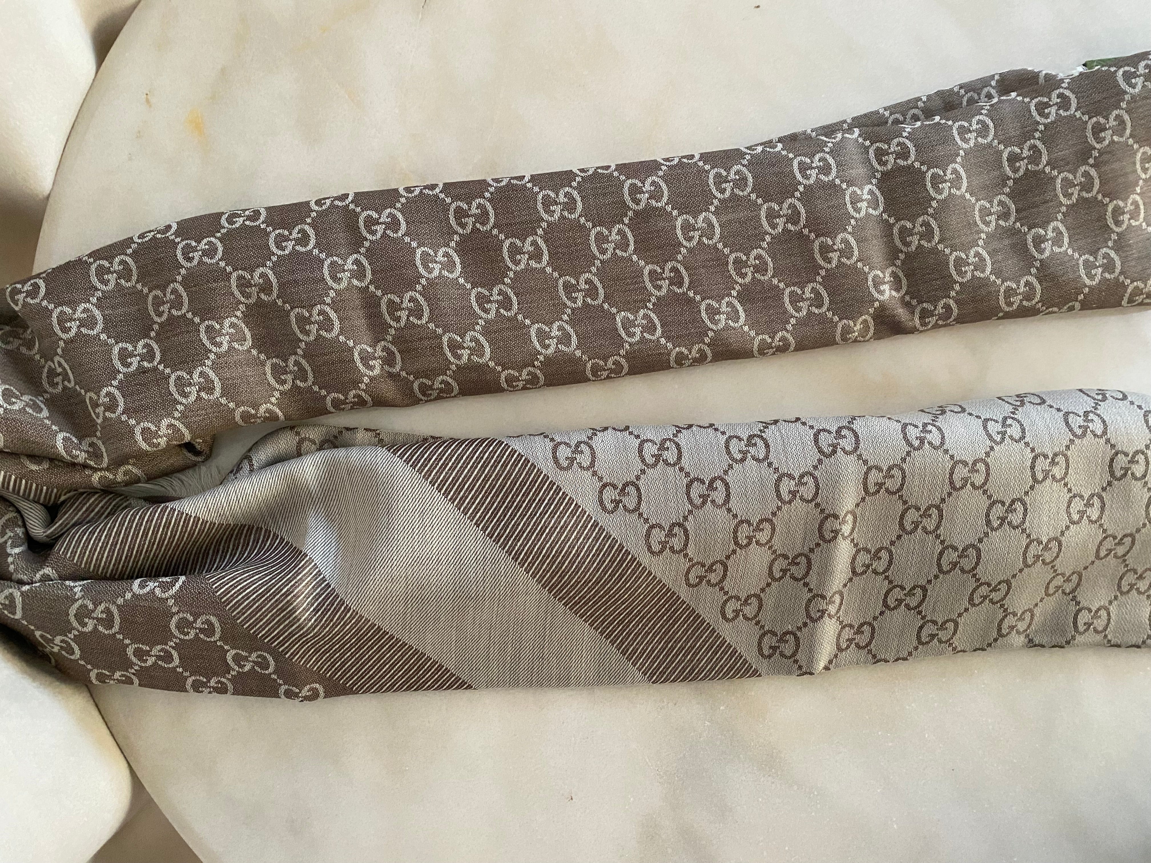 Gucci Light Brown GG Scarf