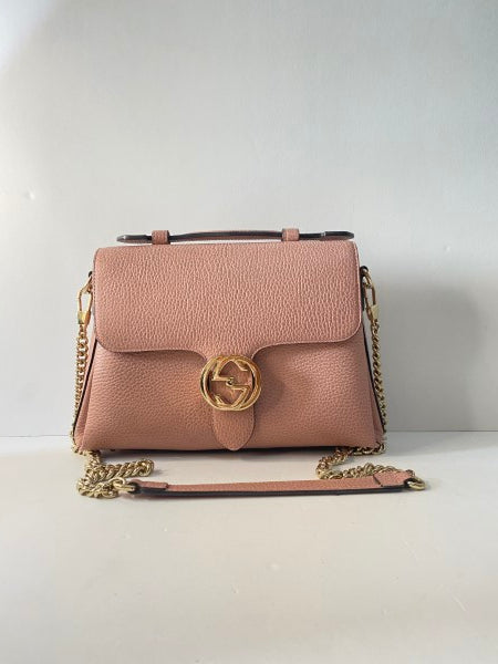 Gucci Rose Dollar Interlocking G Top Handle Bag