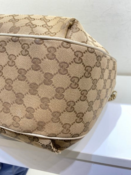 Gucci Bicolor GG Emily Hobo Bag