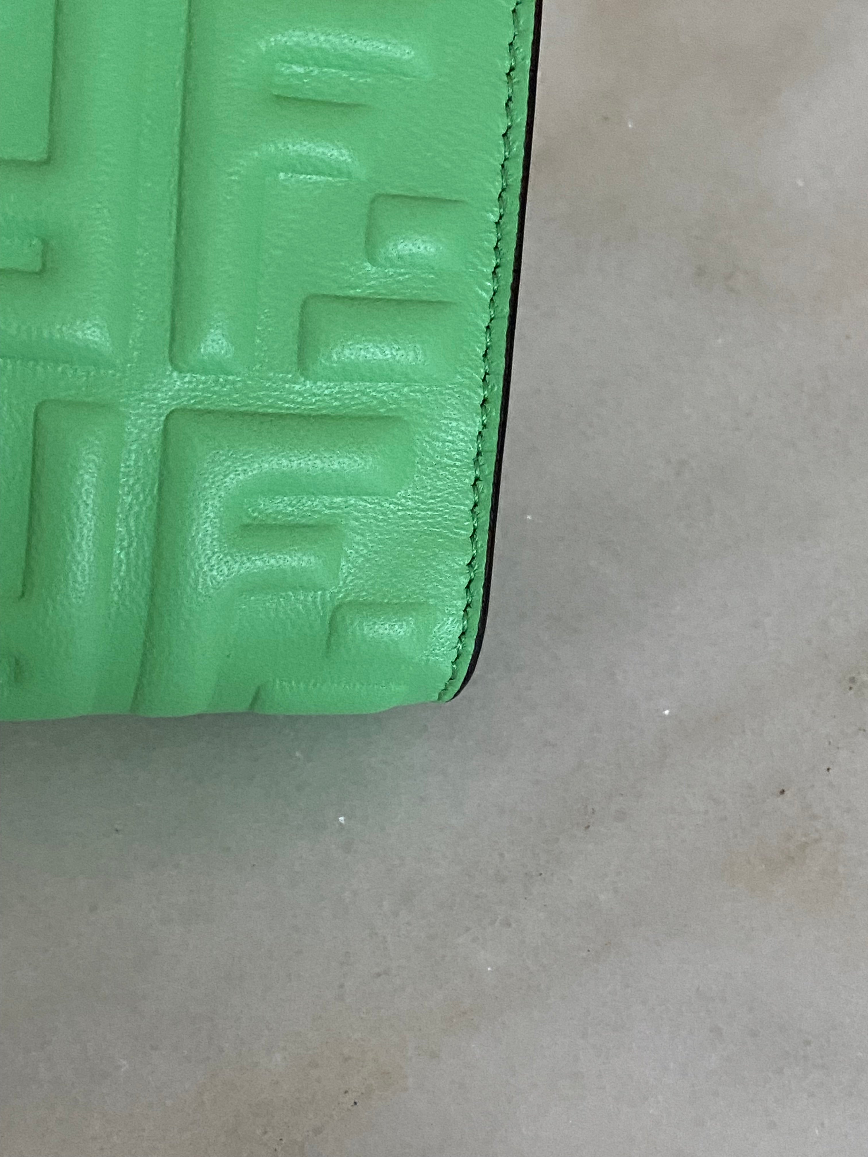 Fendi Light Green FF Long Wallet