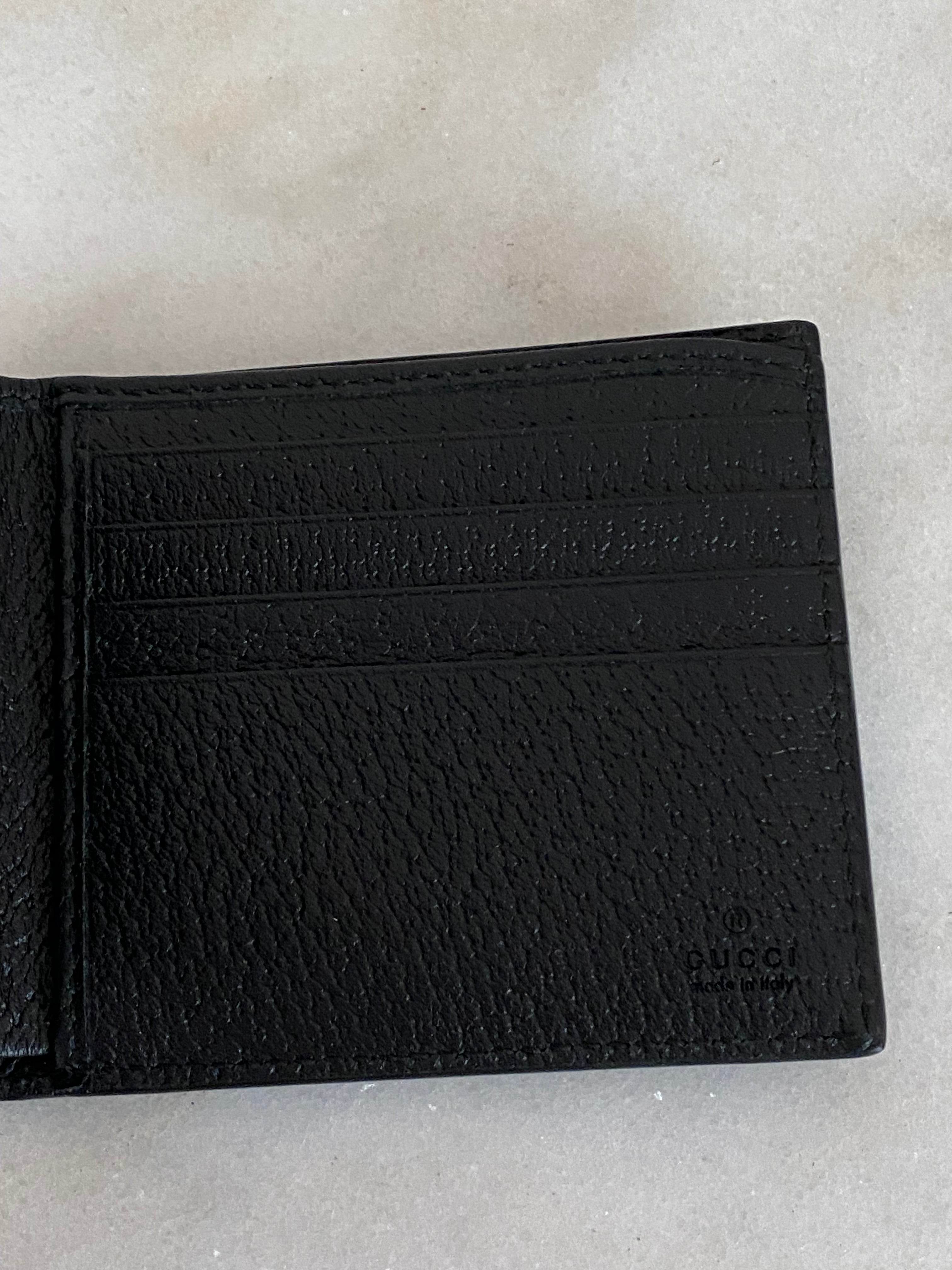 Gucci Black GG Marmont Bifold Small Wallet