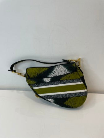 Christian Dior Green Saddle Medium Shoulder Bag