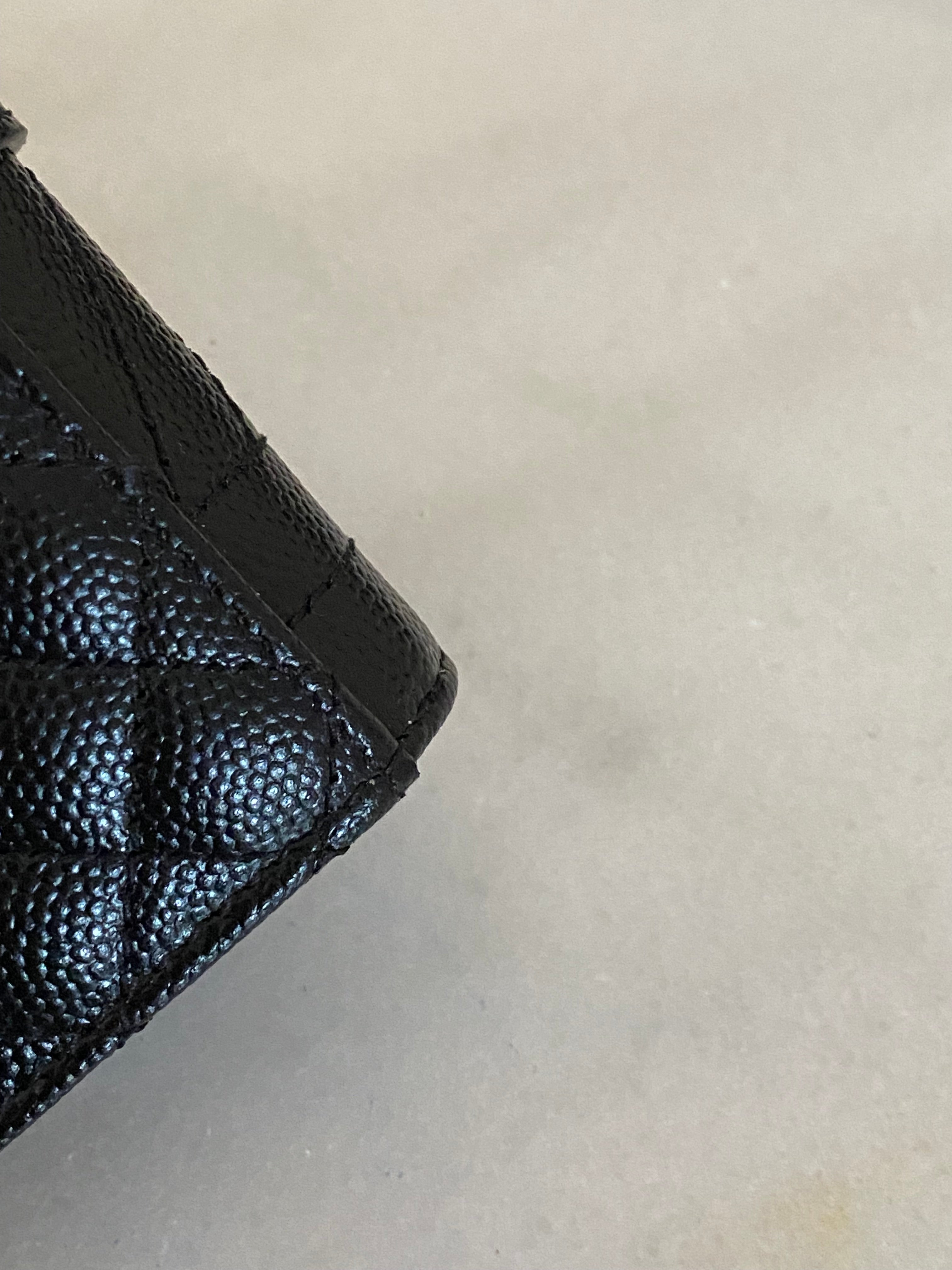 YSL Black Cassandre Small Wallet