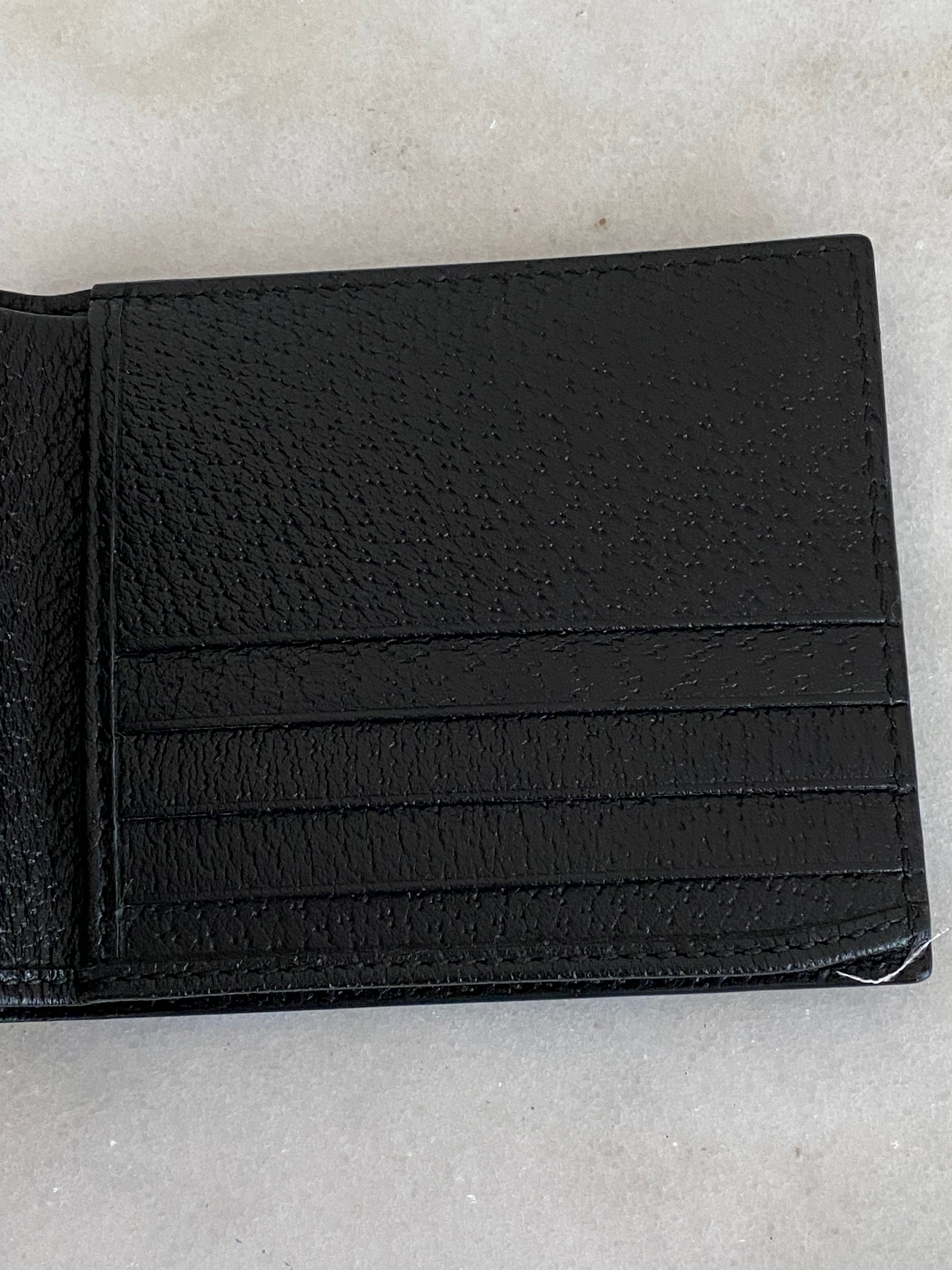 Gucci Black GG Marmont Bifold Small Wallet