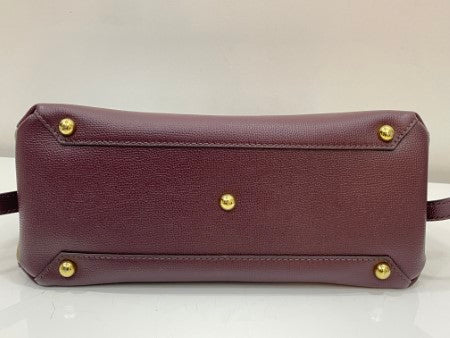 Burberry Burgundy House Check Camberley Bag