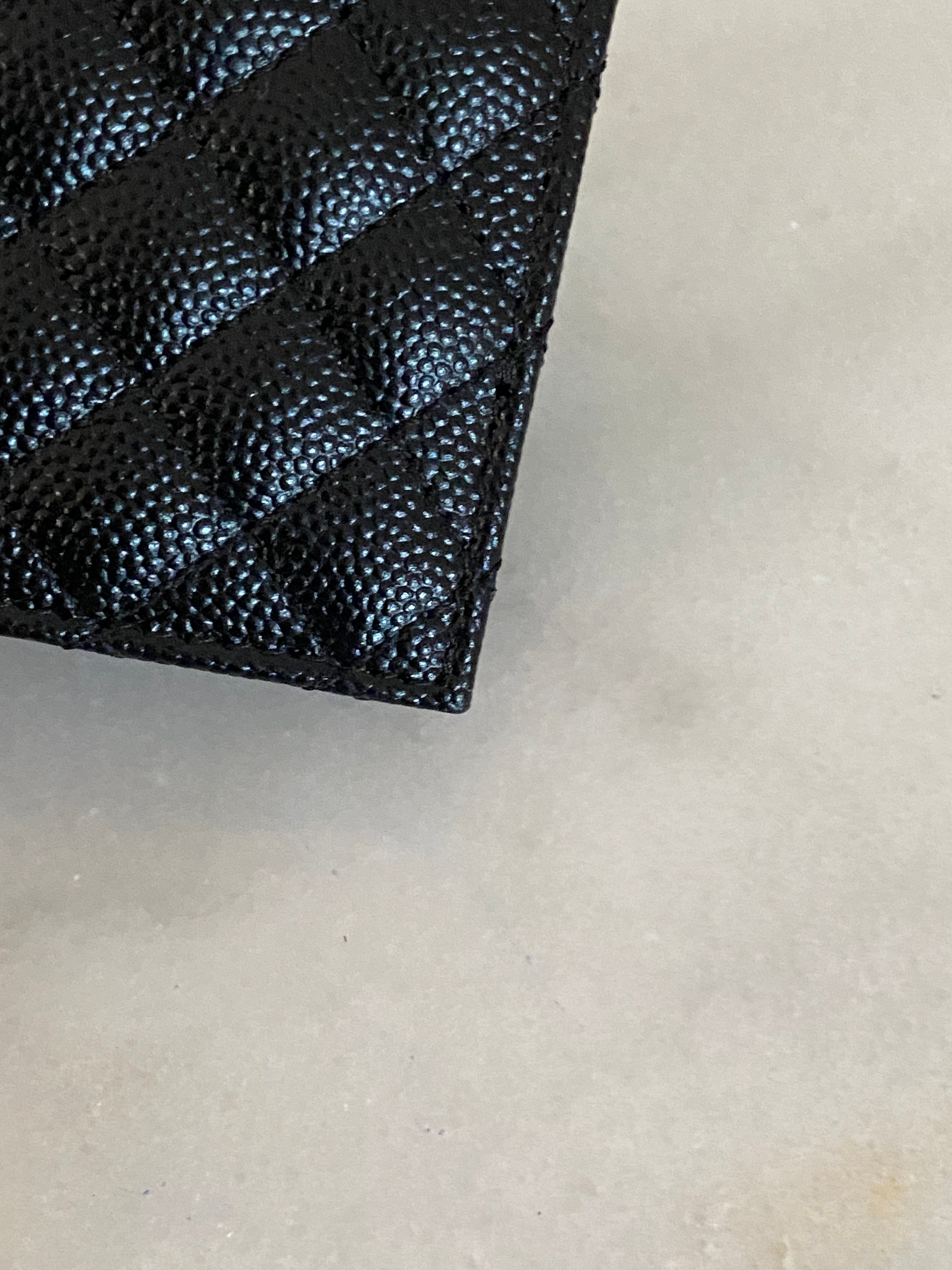 YSL Black Cassandre Small Wallet