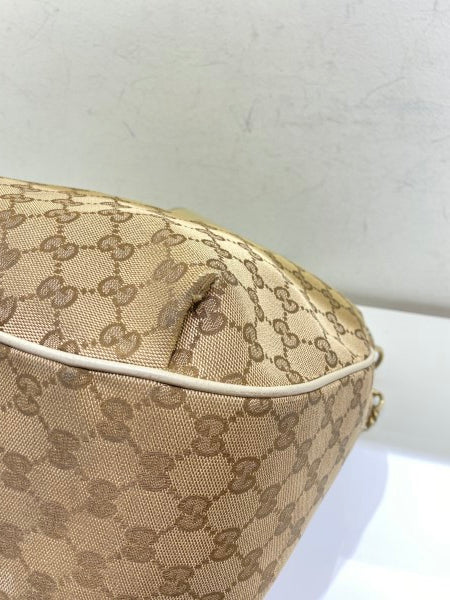 Gucci Bicolor GG Emily Hobo Bag