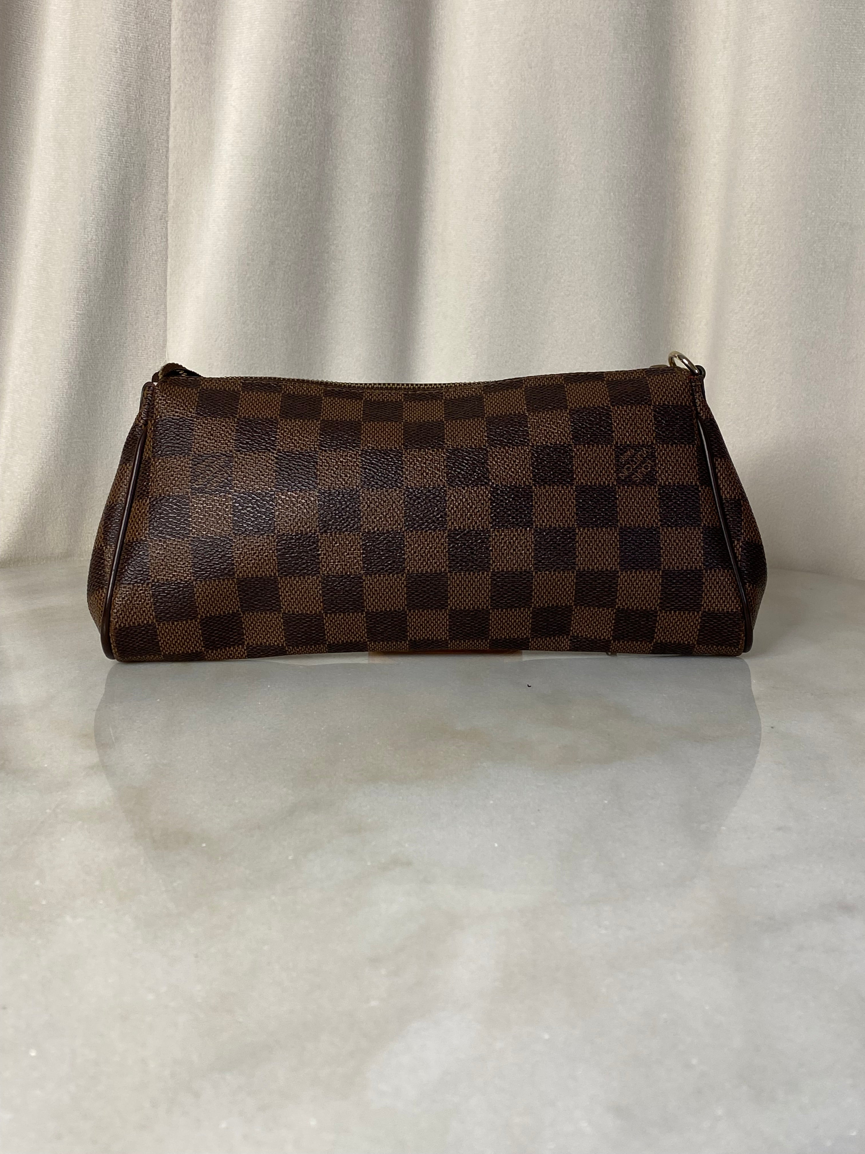 Louis Vuitton Damier Ebene Eva Clutch Bag