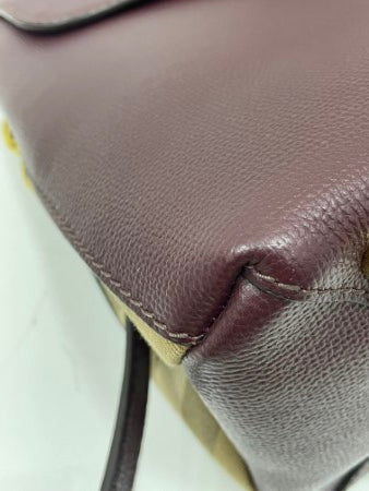 Burberry Burgundy House Check Camberley Bag